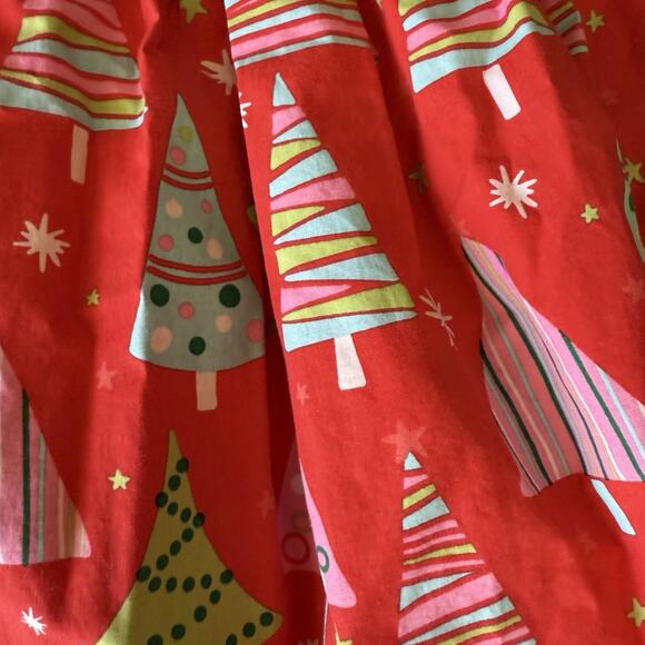 Eleanor Rose Girls Christmas Tree Rhonda Dress Size 6-7 Long Sleeve Holiday - Picture 3 of 8